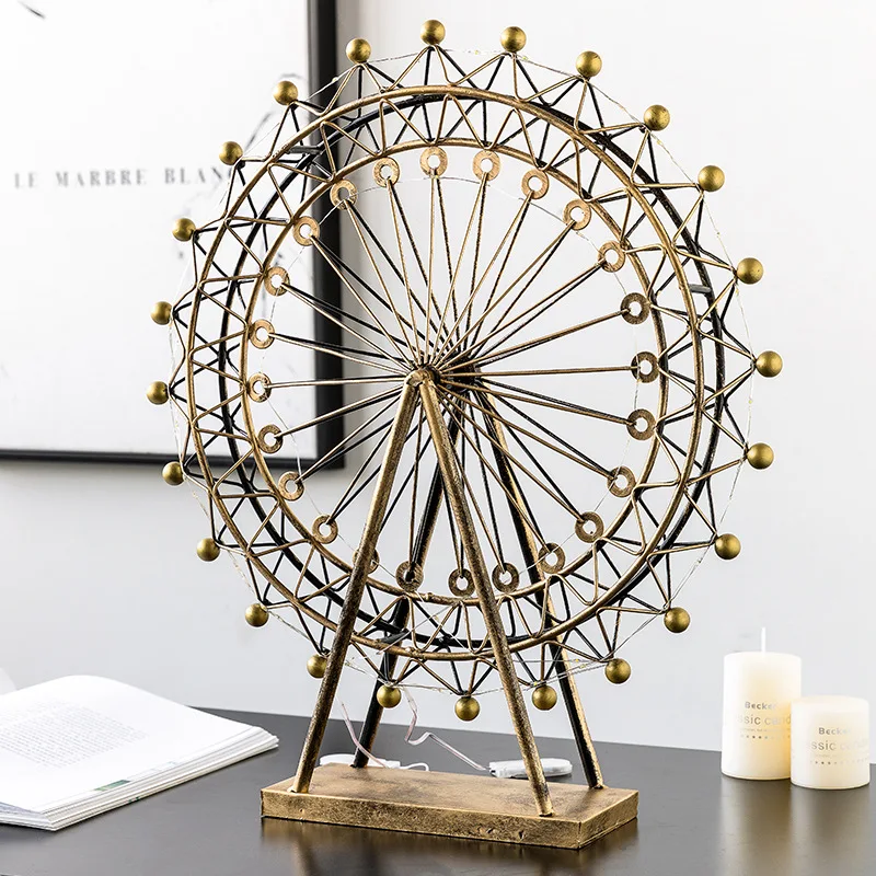 Creative Living Room Decoration Ferris Wheel Home Crafts Office Desktop Tv Cabinet Wine