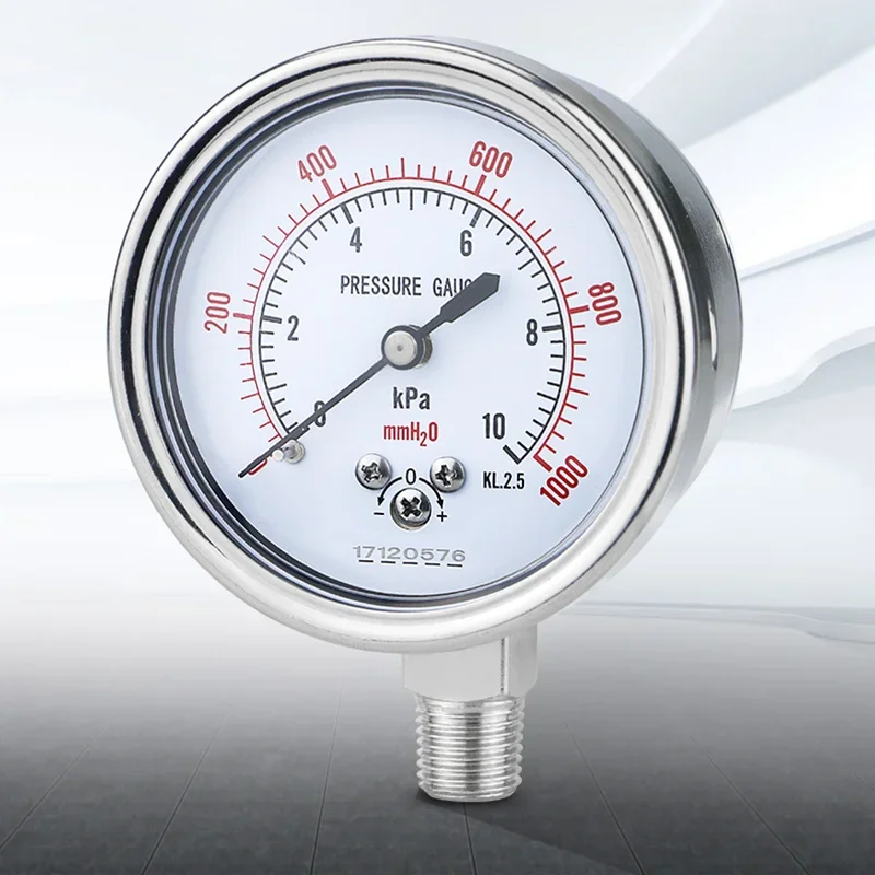 MmH2O -40~0 KPa 0-2.5 KPa Pressure Gauge 0-10 0-15 0-20 0-60 Calibratable Micro Pressure Meter
