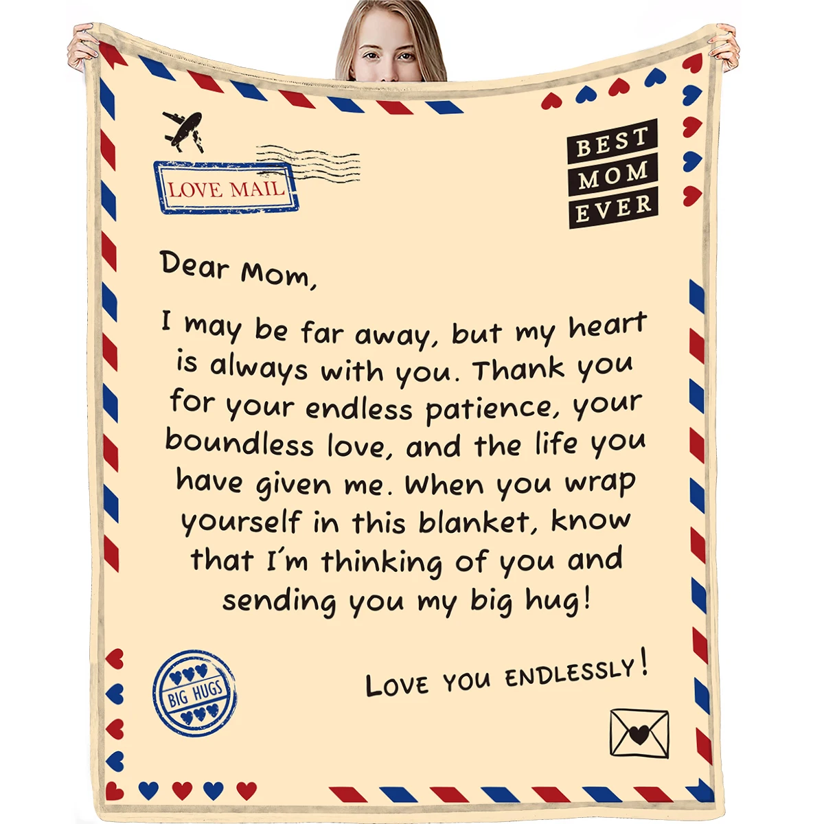 Mother's Day Limited Edition Flannel Blanket, Soft And Skin Friendly, Providing The Most Caring Care For Mothers