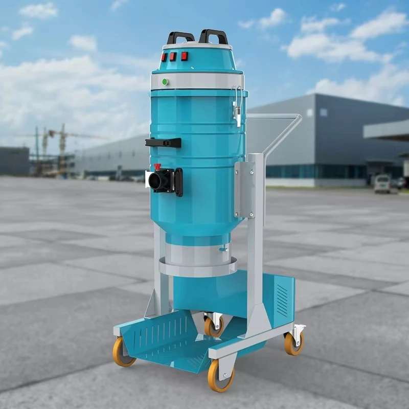 Factory Direct Sale Single Phase Single Barrel Bagging Wireless Dry Industrial Vacuum Dust Cleaner for Warehouse