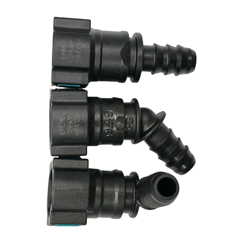 9.49mm 9.49 ID8 SAE 3/8 Yakıt borusu bağlantısı evrensel otomatik Yakıt hattı hızlı bağlantı ID8 dişi yakıt hattı konektörü 2 adet çok