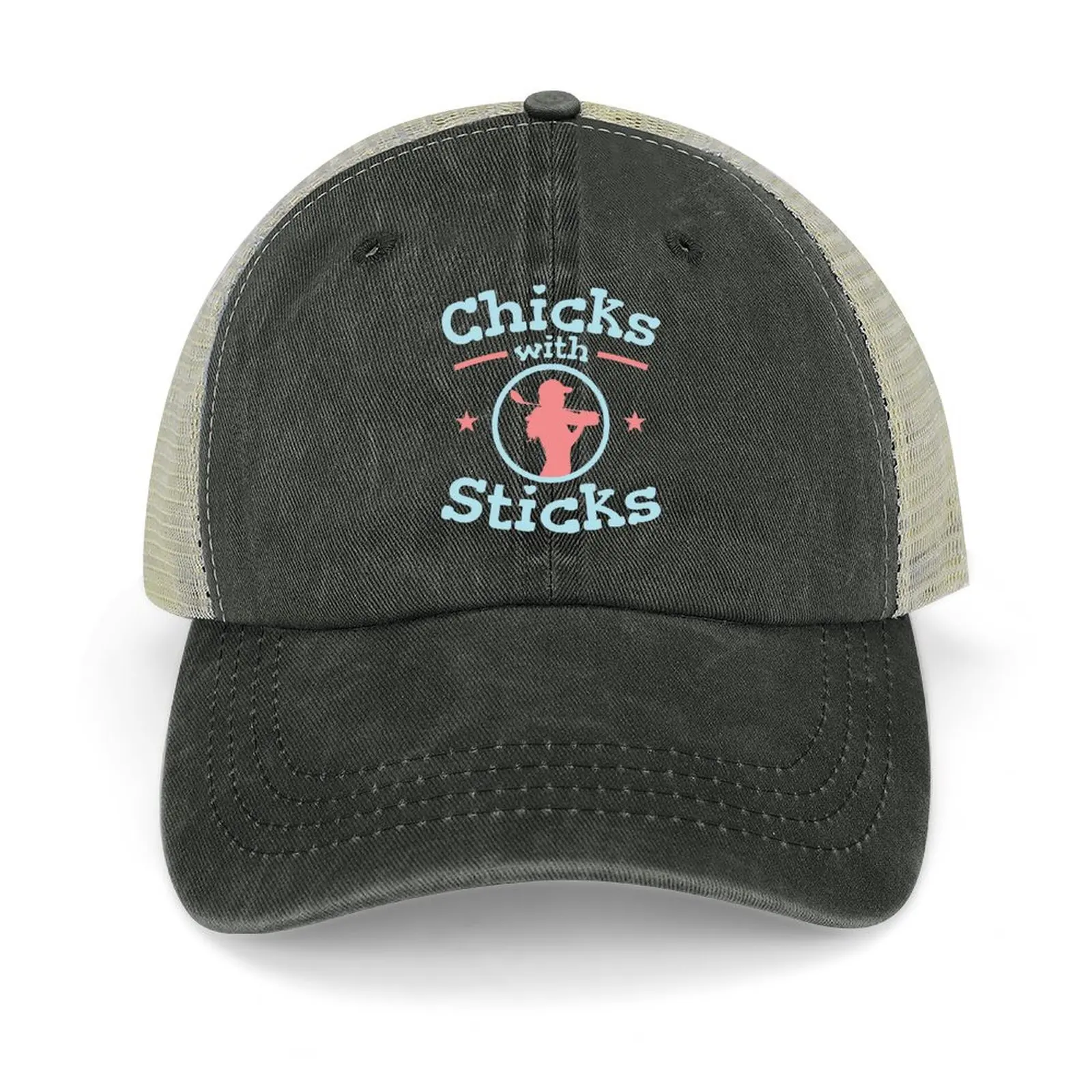 

Chicks With Sticks Women Golfer Golf Gifts Baseball Cap tea Hat hard hat Big Size Hat Women Men's