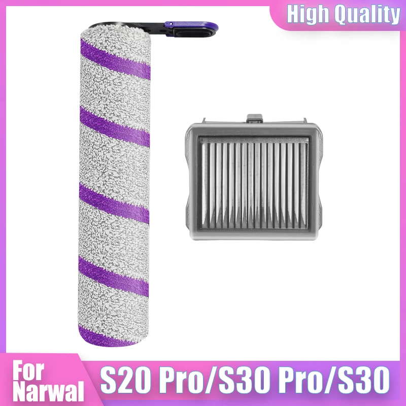 

Roller Brush HEPA Filter for Narwal S20 Pro/S30 Pro/S30 Wet Dry Vacuum Cleaner Replacement Accessories