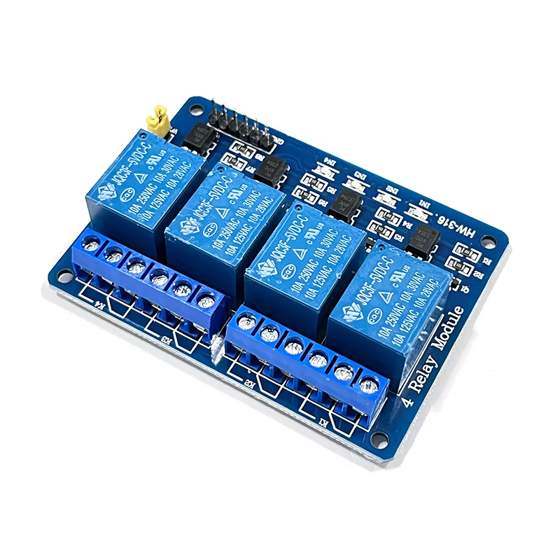 50PCS GBeelee BL-MZ-316A 4-way 5V Relay Module With Optocoupler Isolation Microcontroller Control Board 5V/12V Relay
