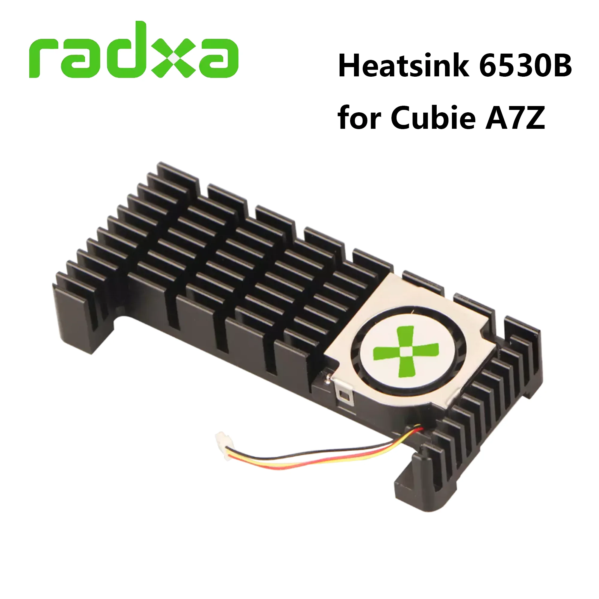Радиатор Radxa 6530B для Radxa Cubie A7Z, радиатор с вентилятором, контроль скорости ШИМ, алюминиевый радиатор