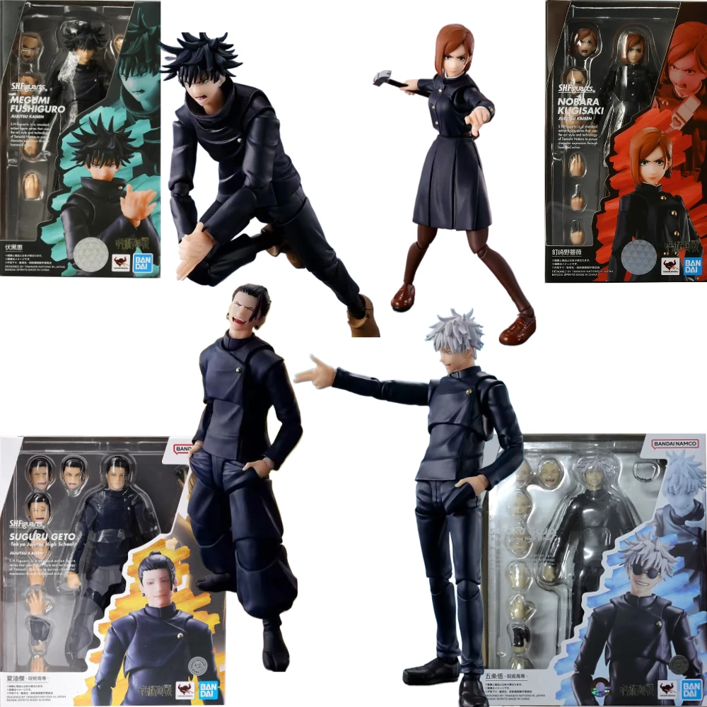 

Bandai Jujutsu Kaisen Anime Figure SHF Satoru Gojo Tokyo Jujutsu Suguru Geto Nobara Kugisaki Megumi Action Figures Toys