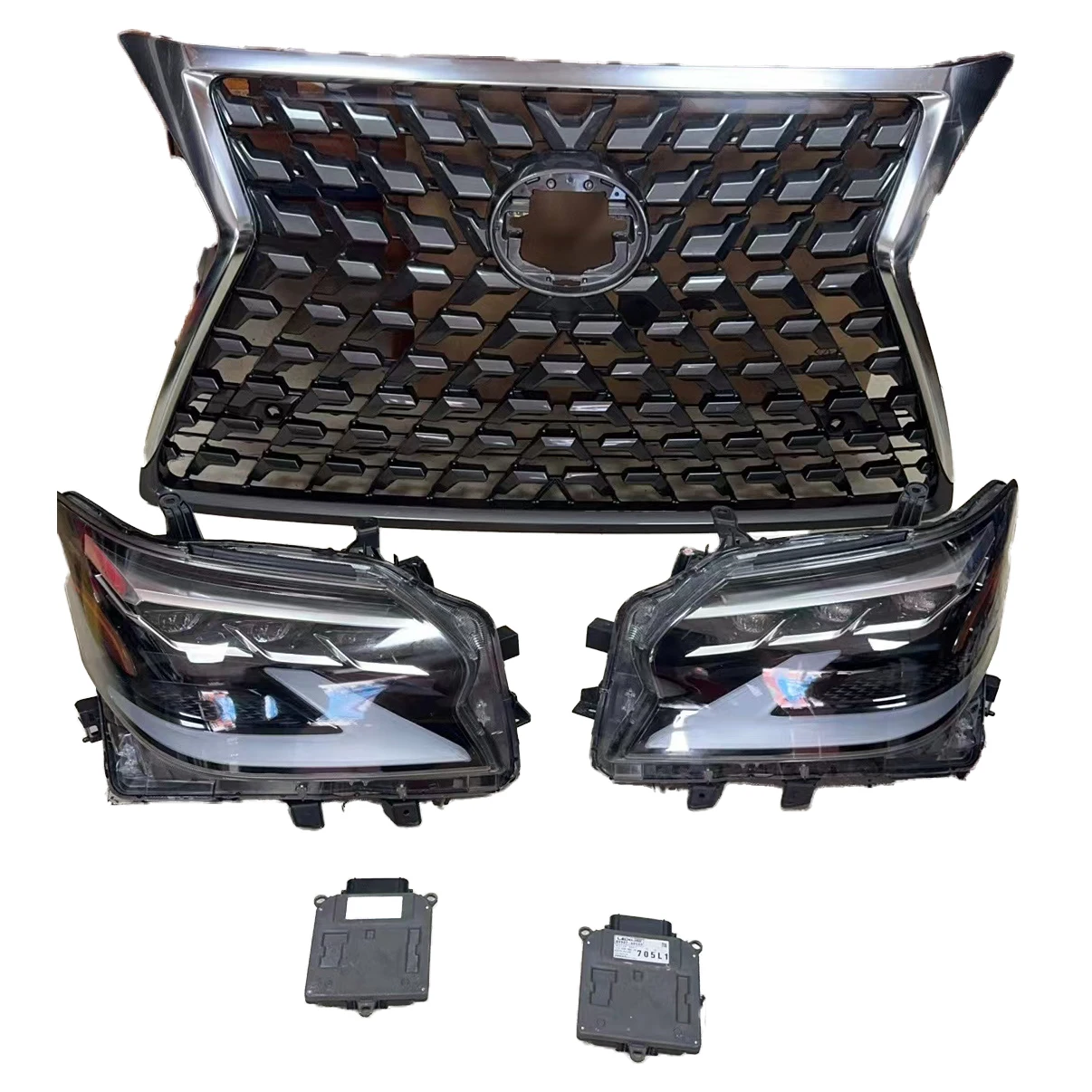 

Factory Price Auto Parts Front Upper Grille Body Kit with Headlights Assembly Replacement For Lexus GX460 GX400 2015-2022