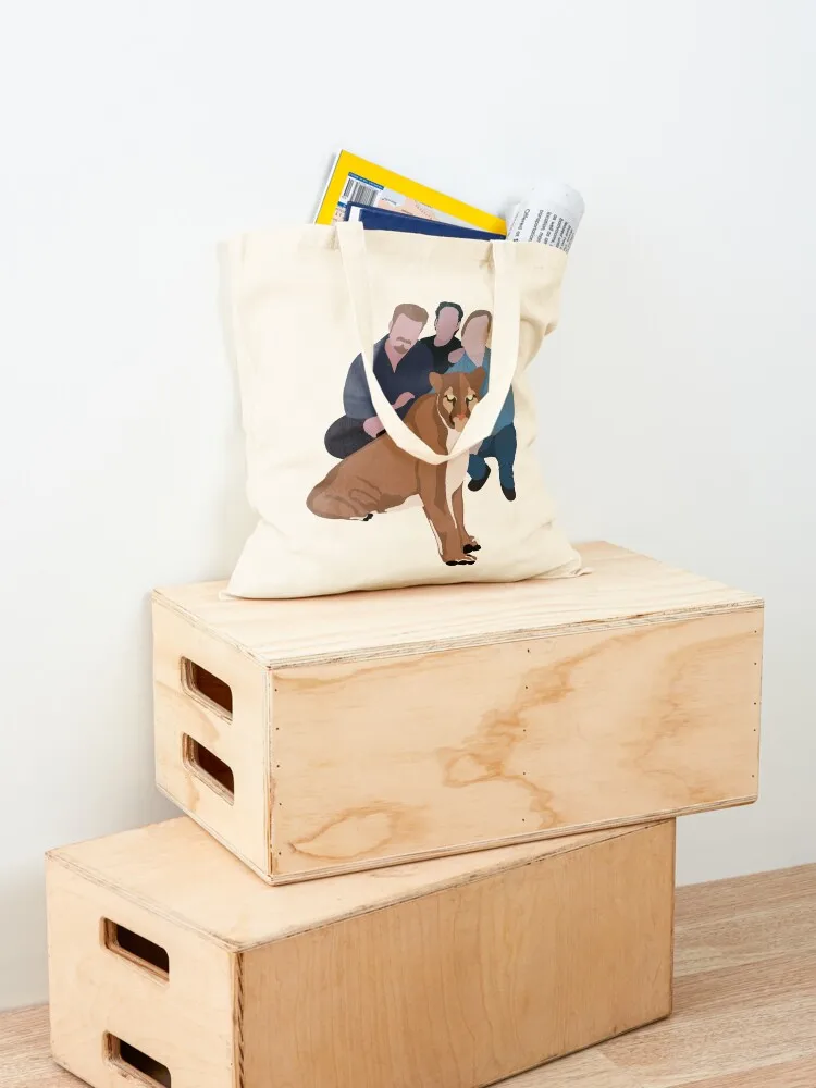 The boys and the kitty Steve French Tote Bag tote bag woman great bag large tote hand bags