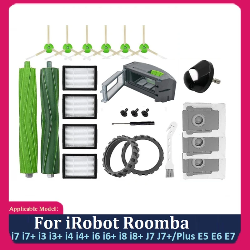 Robotic Vacuum Cleaner Brush Spare Parts Accessories For Irobot Roomba I7 I7+ I3 I3+ I4 I4+ I6 I6+ I8 I8+ J7 J7+/Plus E5 E6 E7