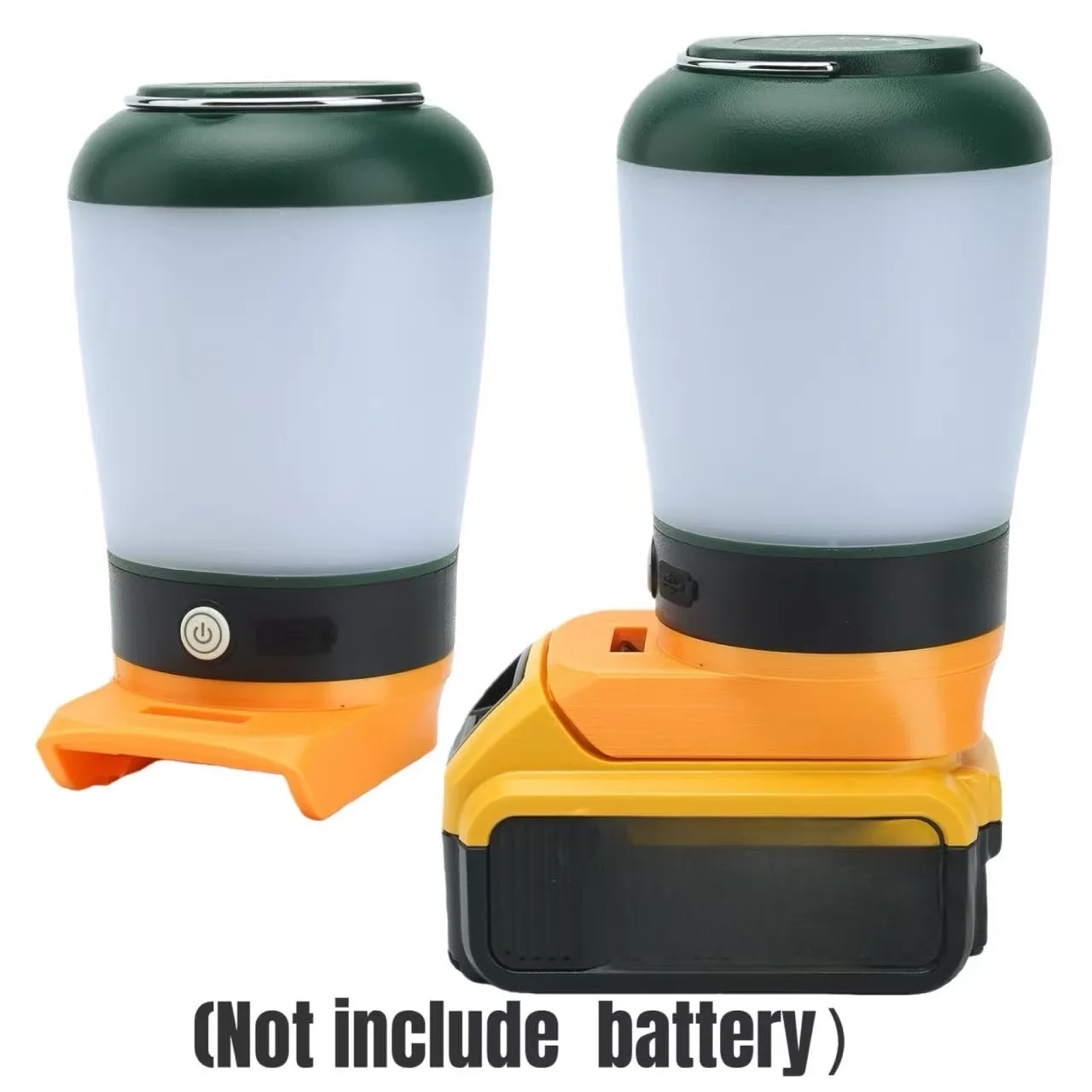 Portable LED Work Light Battery Power Supply Handheld Lantern For Dewalt 18v20v Lithium Battery Light (No battery ）
