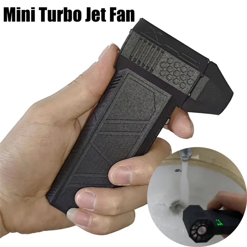 Imagem -02 - Mini Turbo Jet Ventilador Turbo Violento Ventilador Poderoso 45 m s Ventilador de Duto de Alta Velocidade Motor sem Escova Ventilador de ar Elétrico Jetdry Mais Novo