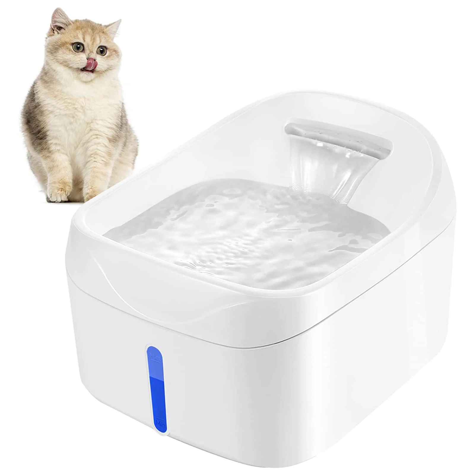 

Automatic Cat Dog Water Dispenser with Burnout Prevention Pump Ultra-Quiet Pet Water Fountain for Cats Dogs LED Light