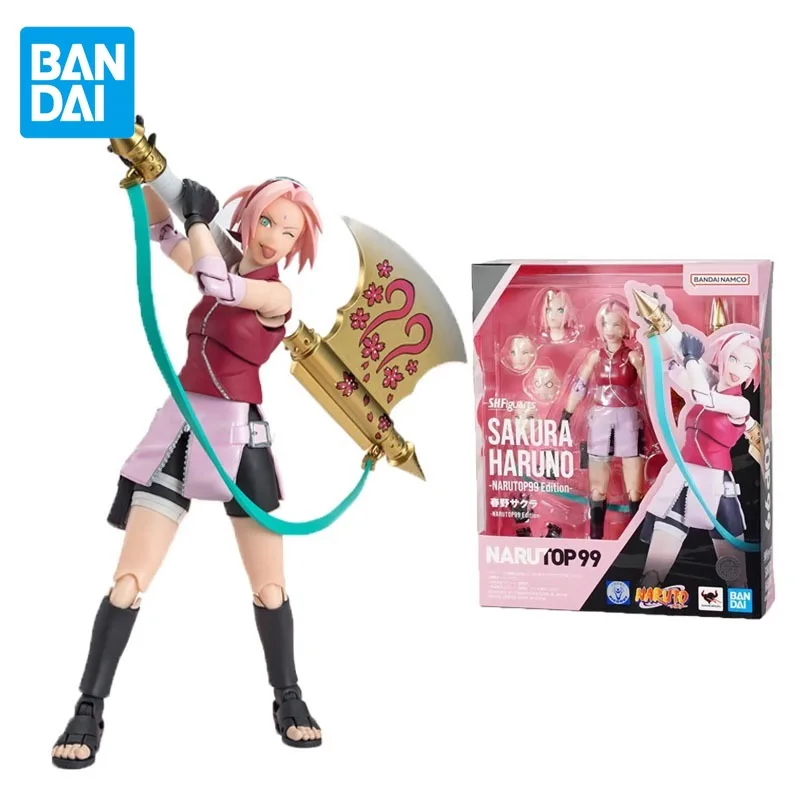 

Bandai Original S.H.Figuarts Naruto Shippūden Anime Figure Haruno Sakura Action Figure Toys for Boys Girls Kids Birthday Gifts