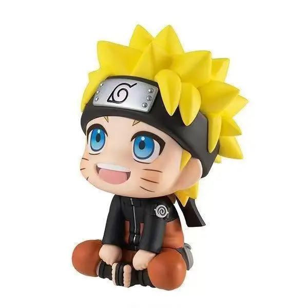 NARUTO cartoon cute figurine model kawaii 2D chibi doll car decoration office desktop display toy anime merchandise wholesale - view 5