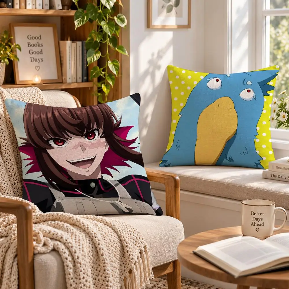 Anime Fantasy S-Shangri-La Frontier Cushion Cover Soft Short Cover Washable Sofa Bed Dorm Garden Home Office Chair Decor