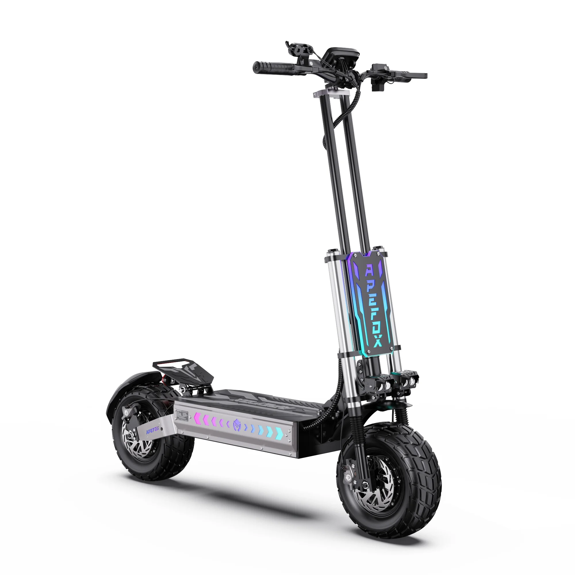 APEFOX T90 Erwachsenen-Elektroroller Doppelmotor Faltbarer E-Scooter 60V 31,2AH 13 Zoll Offroad-Reifen Geländetauglicher Elektroroller – Detail 11