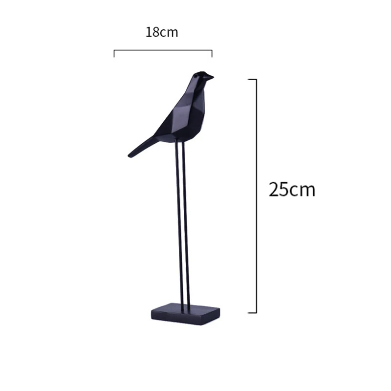 Creative Resin Craft Bird Figurine Statue Office Ornaments Sculpture Home Decoration Accessories