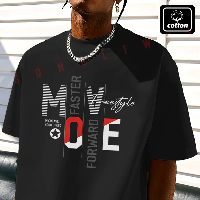 

Men's Cotton T-Shirt New Creative Style Design Motorcycle Tshirt Men's Casual Short Sleeve Tee