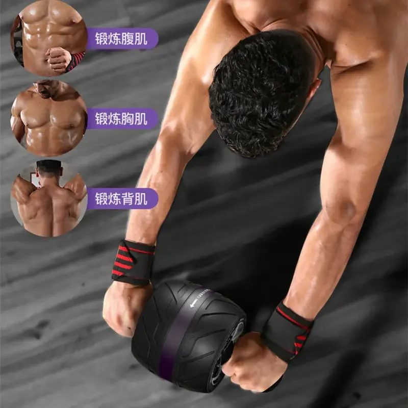 Automatic Rebound Abdominal Wheel Beginner Sports Equipment Household Abdominal Mute Trainer Fitness