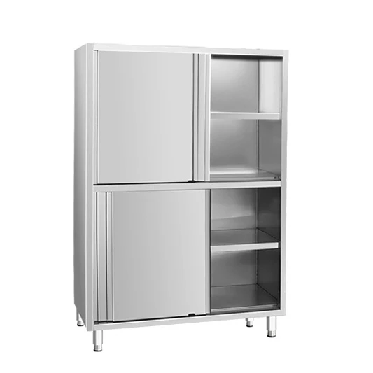 High Quality Custom Stainless Steel Storage Cabinets With Sliding Doors for Kitchens Hotels Restaurantspromote sales