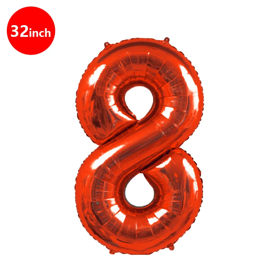 1 Stück 32 Zoll Rot-Schwarzer Aluminium Digitalballon Geburtstagszahl 012345789 Dekorationsballons für Fotografie – Detail 12
