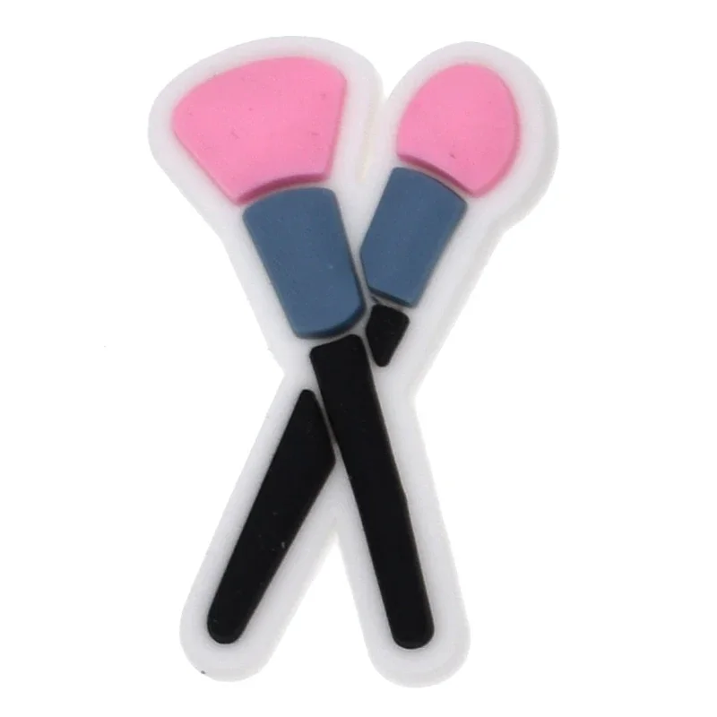 Makeup Brush Shoe Charms for Crocs Sandals Women Clogs Pins Shoe Decorations Accessory Men Badges Girls Kids Shoes Accessories