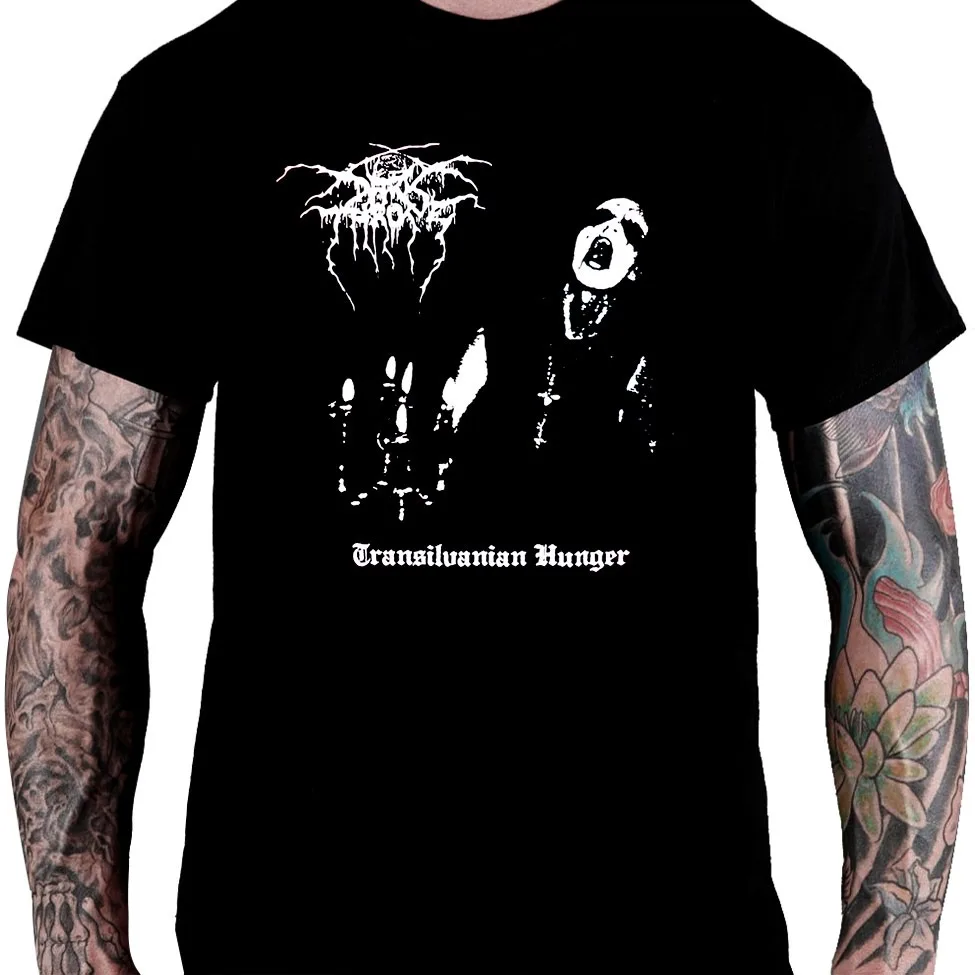 

Darkthrone Transilvanian Hunger T-Shirt Men Women Short Sleeve Retro Metal Rock Band Y2k Tops Luxury Brand Shirt Men's Clothing