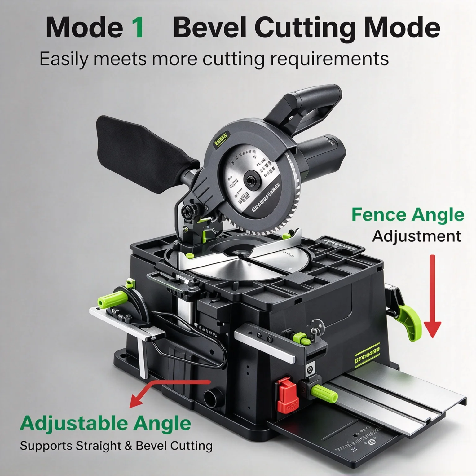 8 Inch Flip‑Over Saw Multifunctional Cutting Machine 45° Miter Dust‑Free Saw Mini Woodworking & Aluminum Cutting Saw