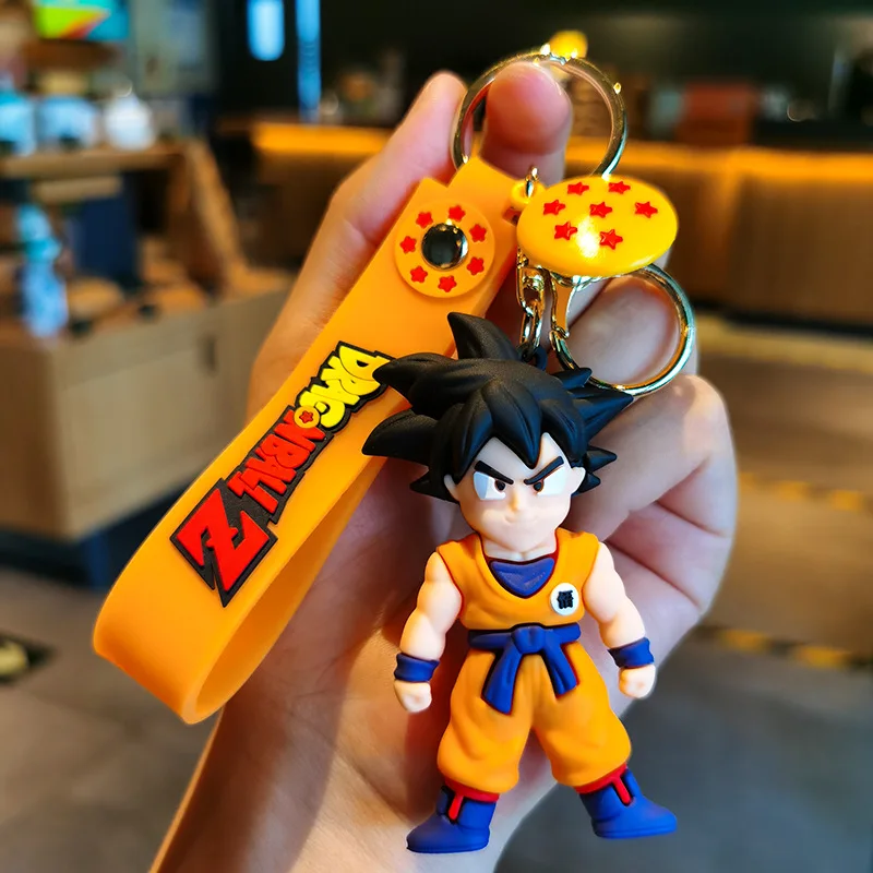 Dragon Ball Key Chain Figure Surprise Toys Son Goku Bulma Kuririn Anime  Action Figures Bag Pendant Keyring Toys for Kids