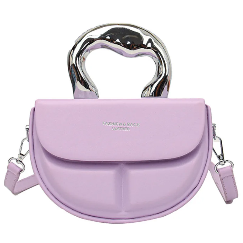 Half Round Messenger Bag Women's One Shoulder Handheld Casual New Fashion Handbags For Women Purse Crossbody High Quality Luxury