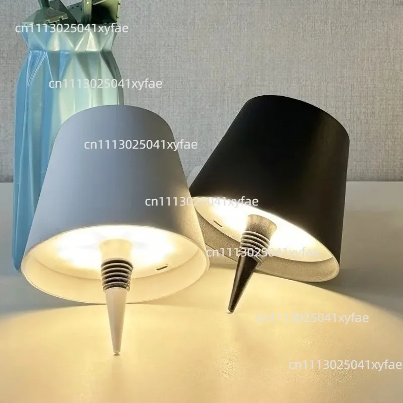 Rechargeable Wireless LED Wine Bottle Light, Touch Control Night Light for Cafe Bar Hotel Decor