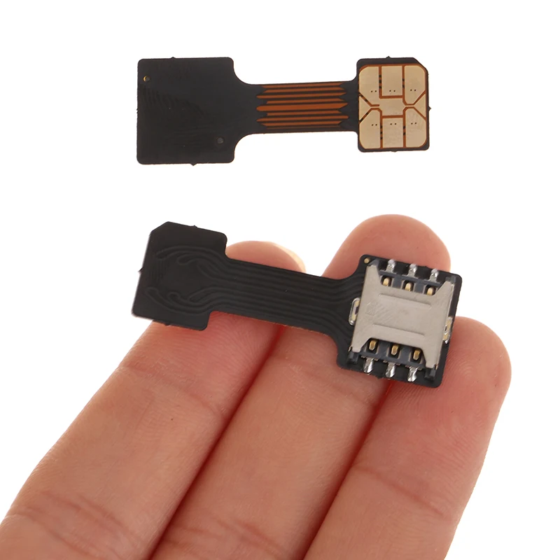 2-in-1 zewnętrzny konwerter odpowiedni dla Android Xiaomi Huawei uniwersalny TF hybrydowy Sim Slot Dual SIM Card Adapter przedłużacz