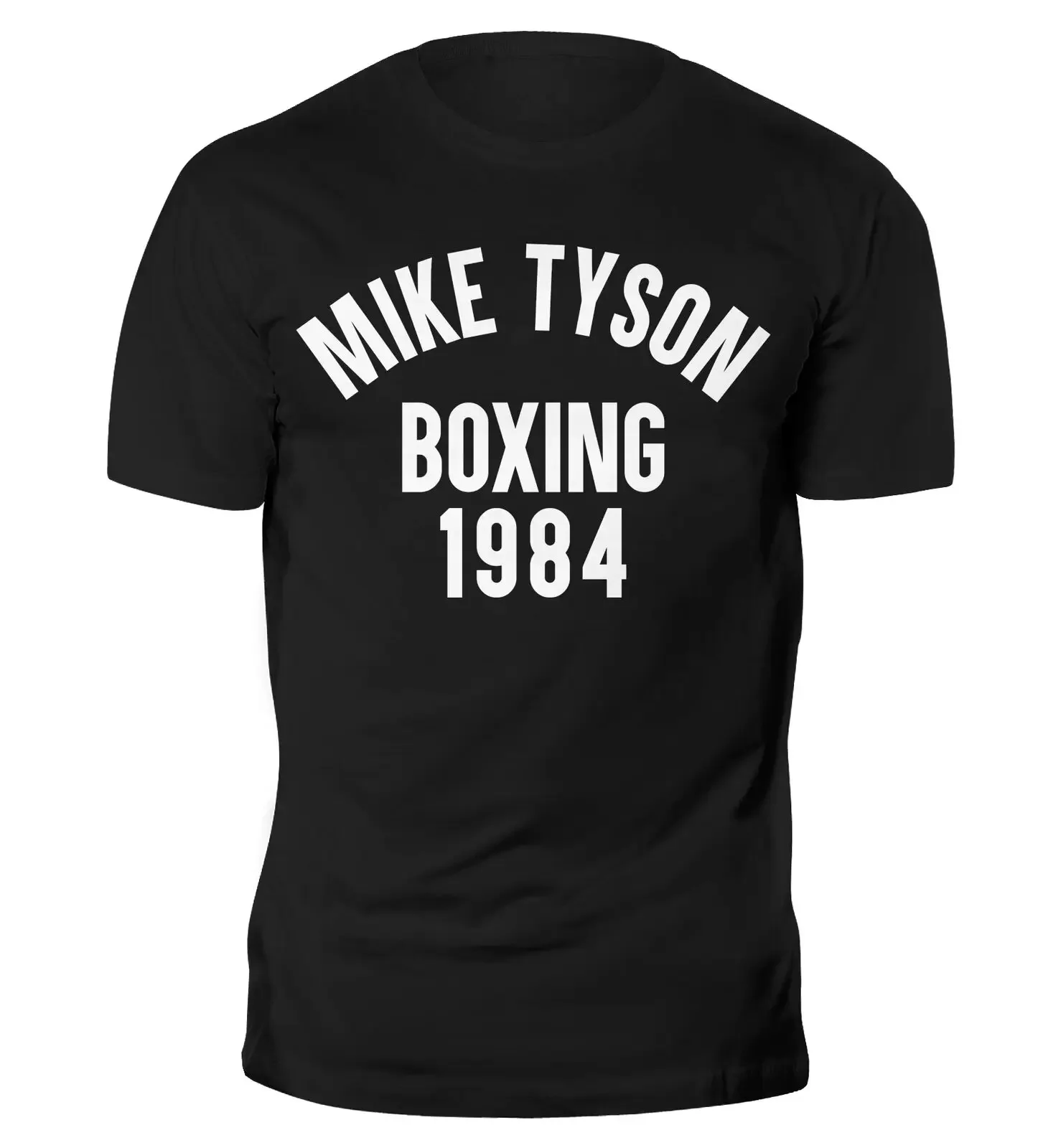 Mike Tyson Boxing 1984 Gym Muscle Training T Shirt. Short Sleeve 100% Cotton Casual T-shirts Loose Top Size S-3XL