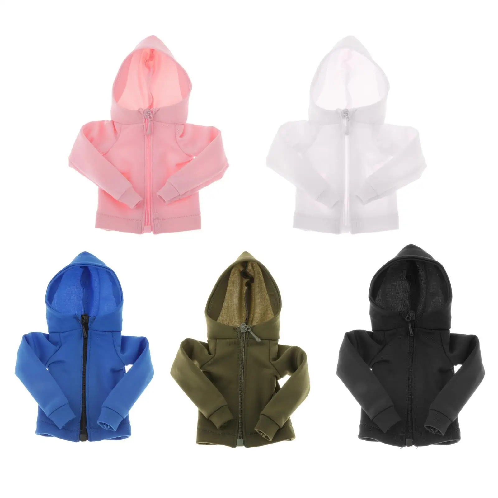 سترة نسائية بسحاب بمقياس 1/6 ملابس خارجية لشخصيات الحركة مقاس 12 بوصة وإكسسوارات الجسم