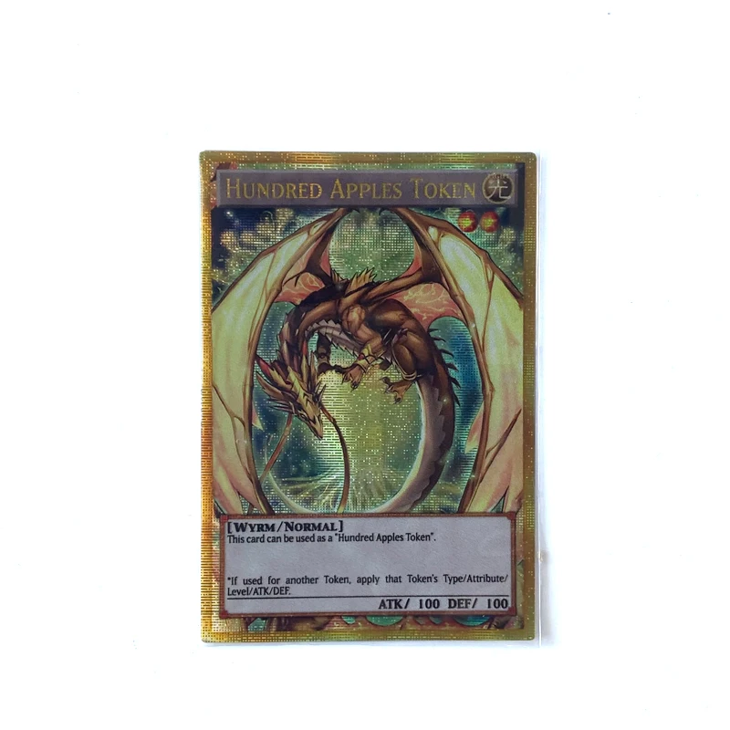 

ORICA YUGIOH DIY Proxy Cards Hundred Apples Token Ringowurm the Dragon Guarding the Hundred Apples Non-Original