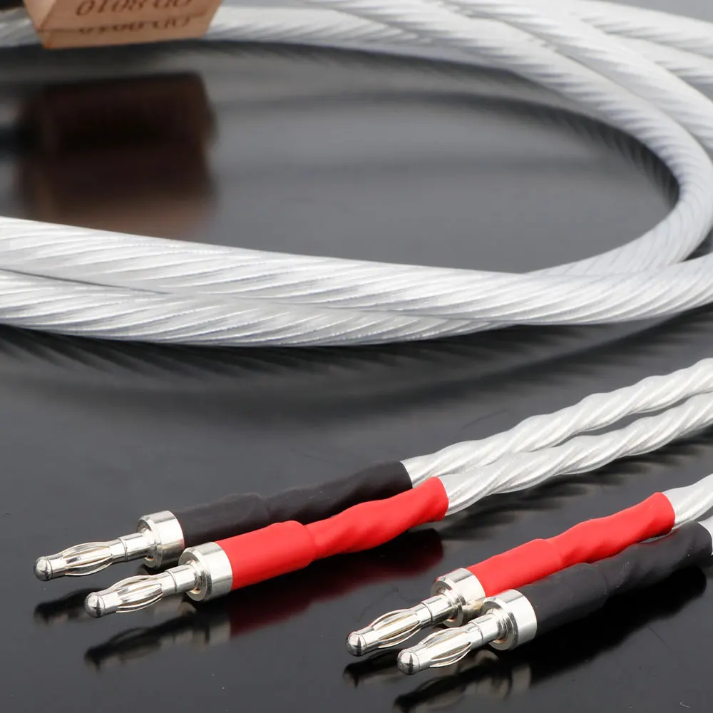 Nordost Odin Biwire Speaker Cable 2 To 4 Banana Plug Terminal Silver Plated Hifi Speaker 100% Brand New