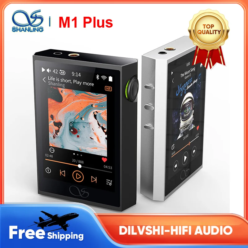 Портативный музыкальный плеер SHANLING M1 Plus, портативный MP3 плеер с высоким разрешением, ЦАП ES9069Q Dual SGM8262 Amp DSD512 Bluetooth 5,2 LDAC WiFi DLNA Airplay дыхательный