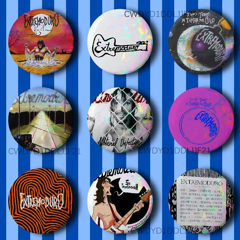 

Band E-Extremoduro Robe Badge Handmade Button Brooch for Backpack Hat Shirt Accessories Gifts