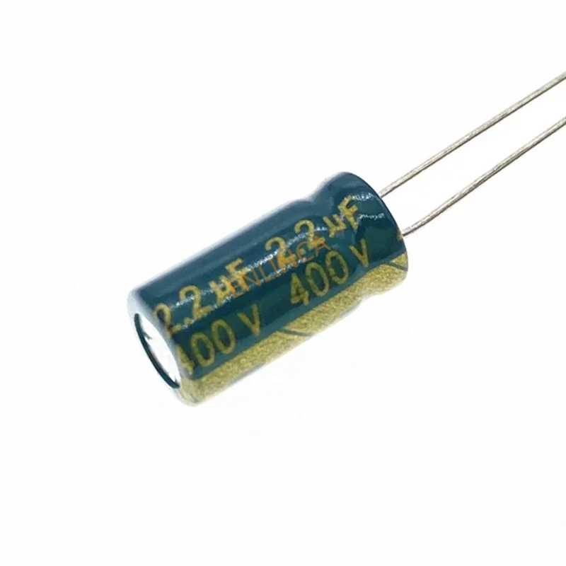 Capacitor eletrolítico Hjxrhgal, 400V, 2.2UF, 6x12mm, 2.2UF, alta qualidade, 20pcs