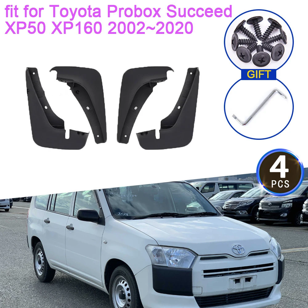 Mudguards For Toyota Probox Succeed XP50 XP160 2002~2020 Accessories 2003 2014 2015 2016 2017 2018 Mud Flap Splash Guards Fender