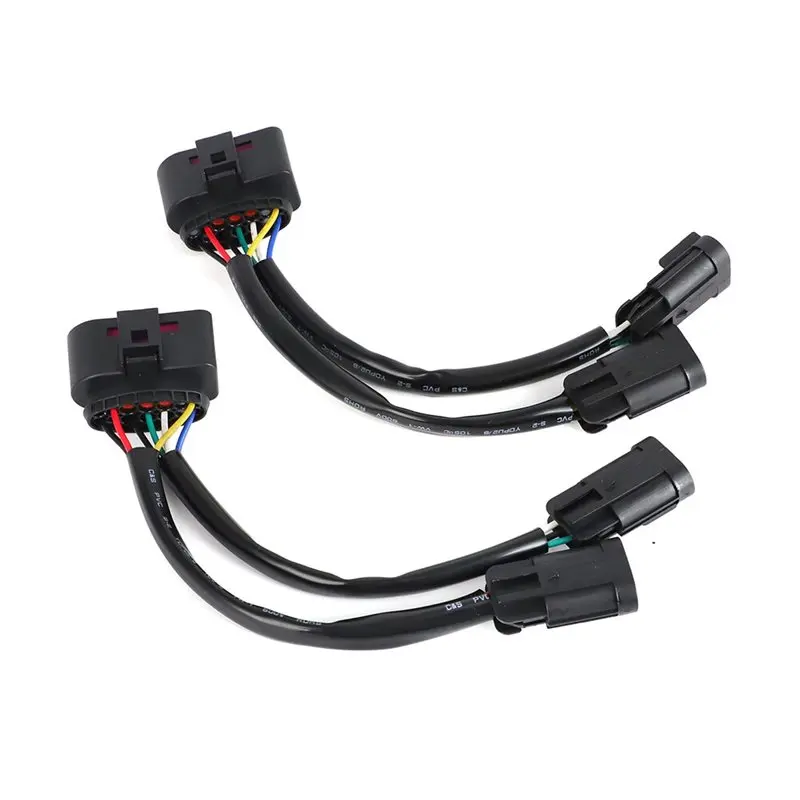 For Dodge Ram 2009-2018 Quad Housing To Projector Headlight Conversion Harness 2Pcs Set-M54K