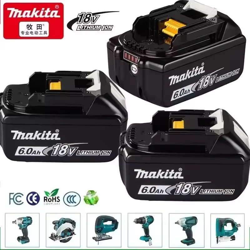 

original Makita 18V 6.0Ah, Rechargeable Battery ,For Makita BL1830 BL1830B BL1840 BL1840B BL1850 BL1850B Power Tools Battery