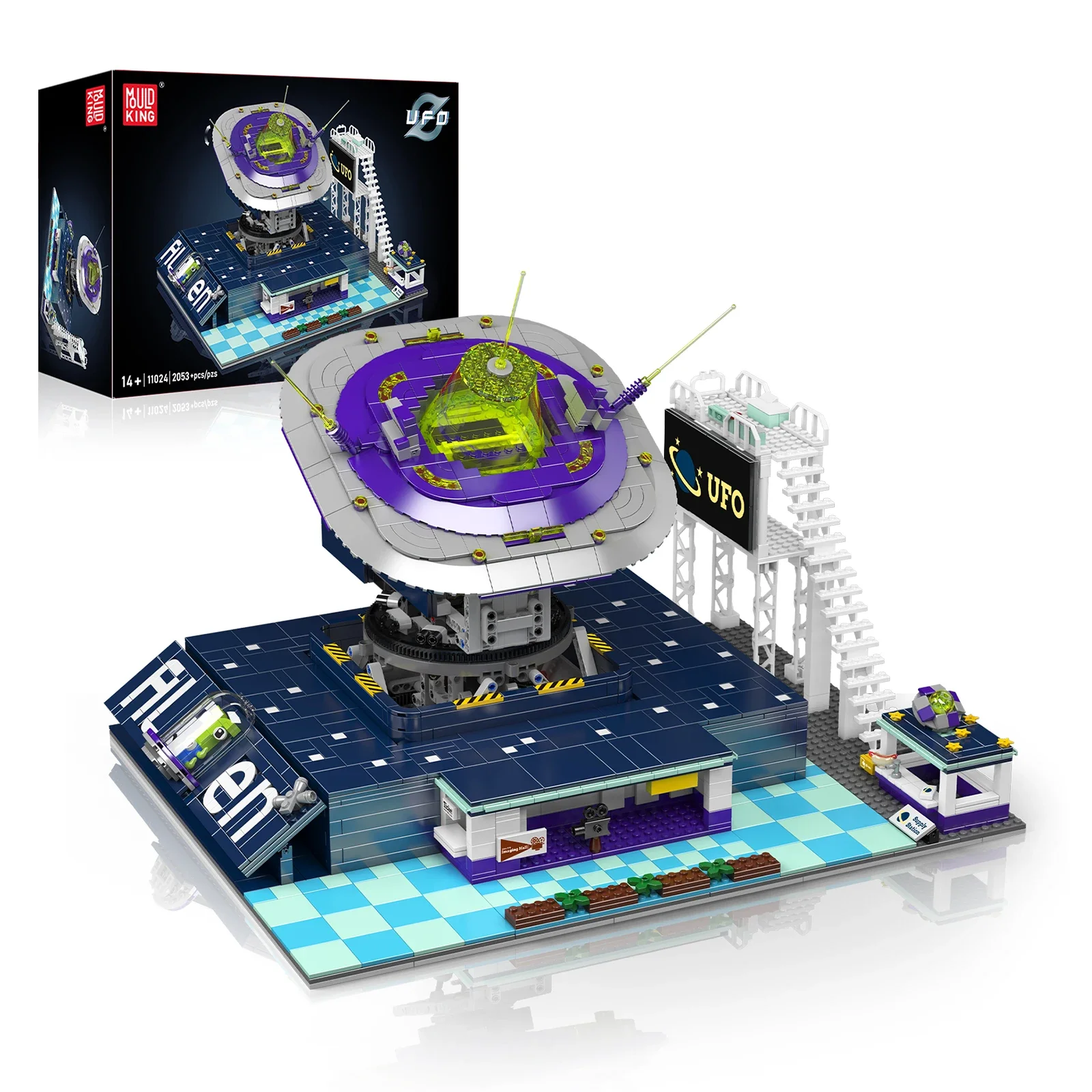 

Mould King 2053pcs Mini Blocks Sci-Fi UFO Model Building Kit for Adults & Kids