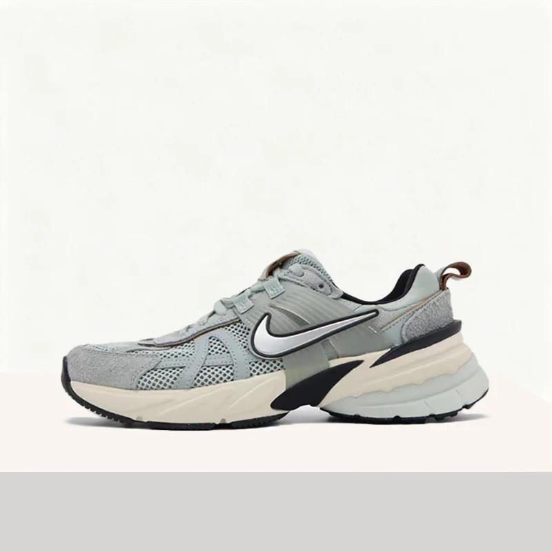 

Nike V2K Comfortable,Versatile,Shock Absorbing,Anti-Slip,Low-Top Urban Commuting Running Shoes for Women-Gray Brown FN6703-003