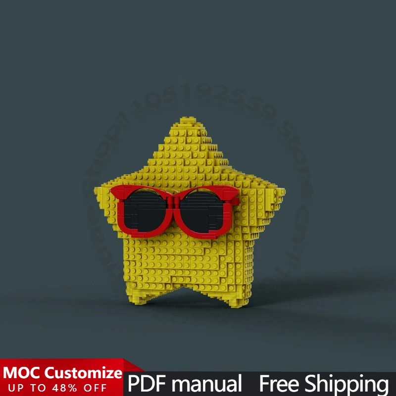 655-pcs-customize-lucky-star-moc-customize-modular-building-block-popular-creative-design-technology-diy-boys-toy-christmas-gift