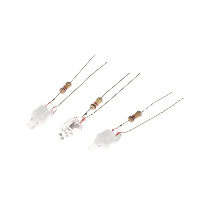 New 10Pcs Neon Indicator Light Green Red Blue Signs 6mm Neon Lamp Glow 2 Copper Wire 6X13mm Neon Indicator Bulbs