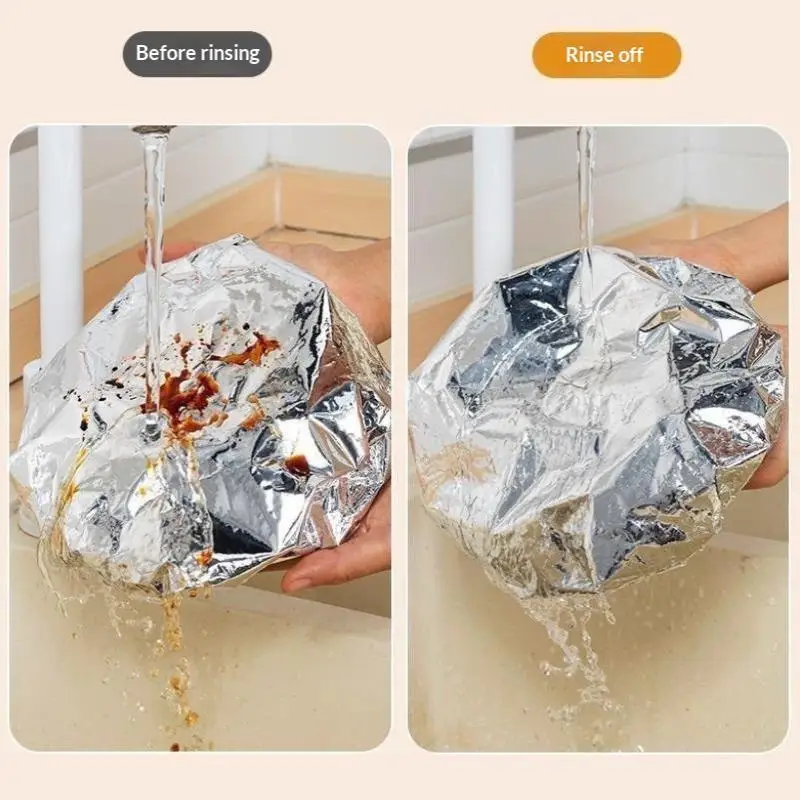 20/30/40Pcs Reusable Heat Insulation Aluminum Foil Covers Keep Food Warm Fresh for Daily Kitchen Use