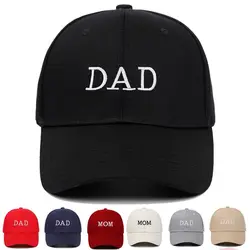 1PC DAD MOM Embroidery Baseball Cap Fashion Women Men Cotton Hat Sport Snapback Cap Outdoor Breathable Sun Hat