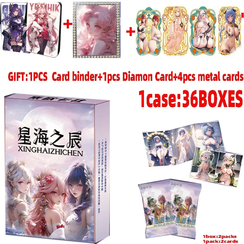 

Wholesale 24/36/48 Goddess Story Cards Xingka Sweet Love Diary Waifu Sexy Girl Party Feast Booster Box Doujin Toy Hobbies Gift