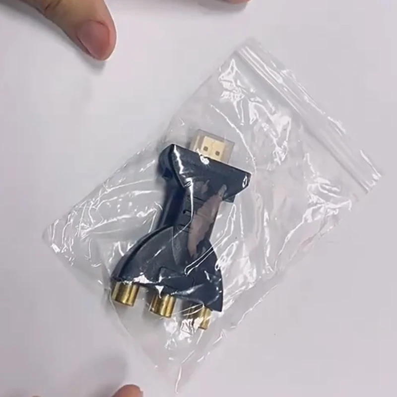 

Mini HDMI TO AV Gold-plated HDMI-compatible Male To 3 RCA Video Audio Adapter AV Component Converter Connector For HDTV DVD